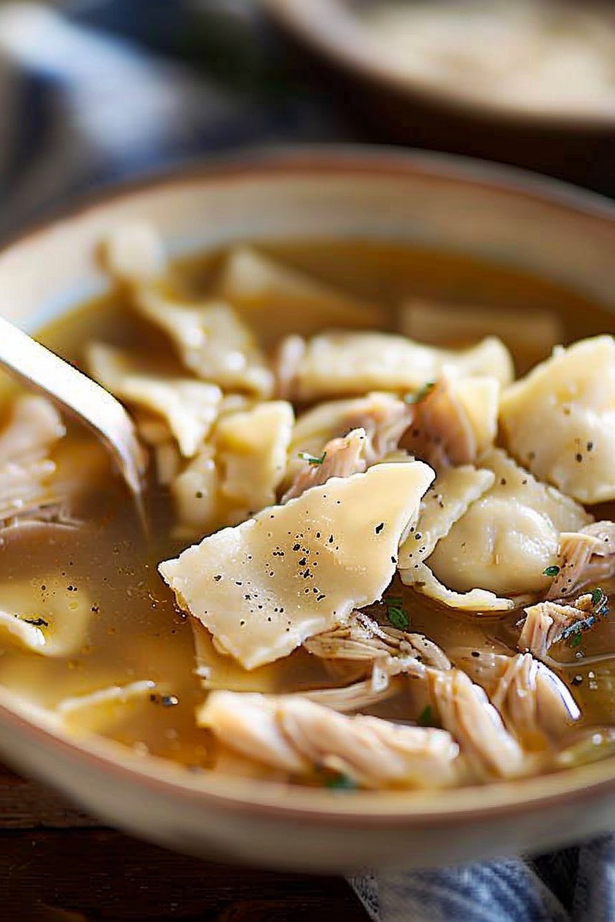 Grandma's Hearty Dumpling Stew: Warm, savory, soul-soothing perfection.