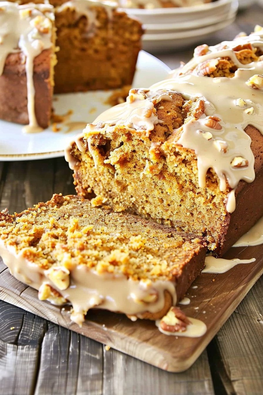 Spiced Pumpkin Nut Bread: Warm, spiced autumn bliss.