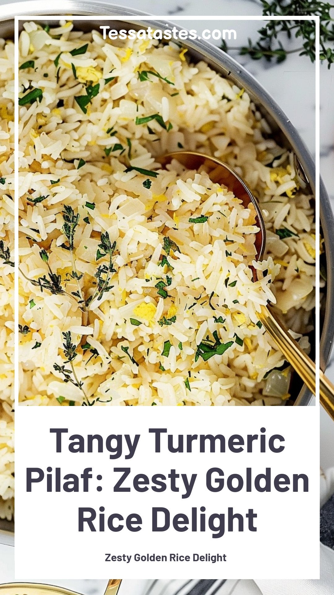 Tangy Turmeric Pilaf: Zesty Golden Rice Delight
