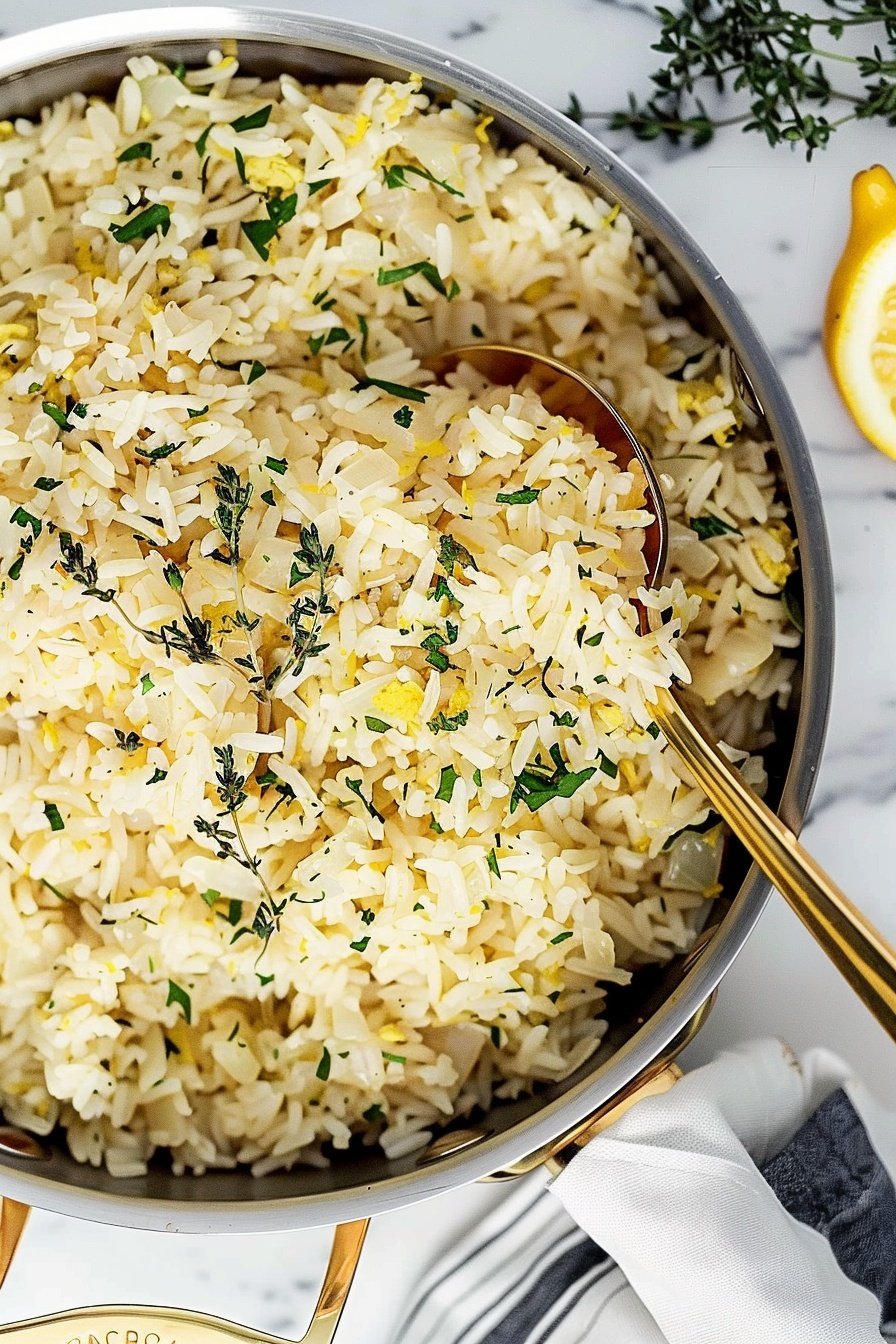Tangy Turmeric Pilaf: Zesty Golden Rice Delight