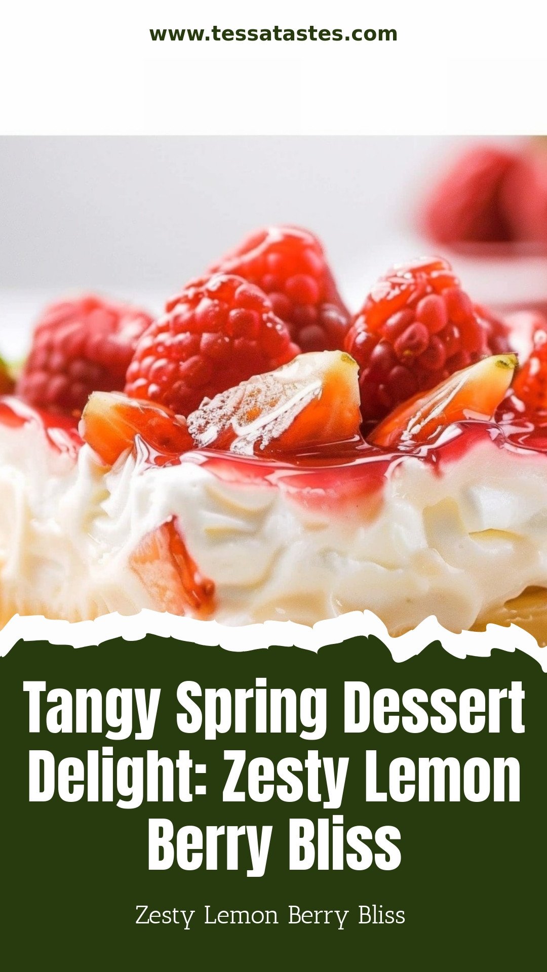 Tangy Spring Dessert Delight: Zesty Lemon Berry Bliss