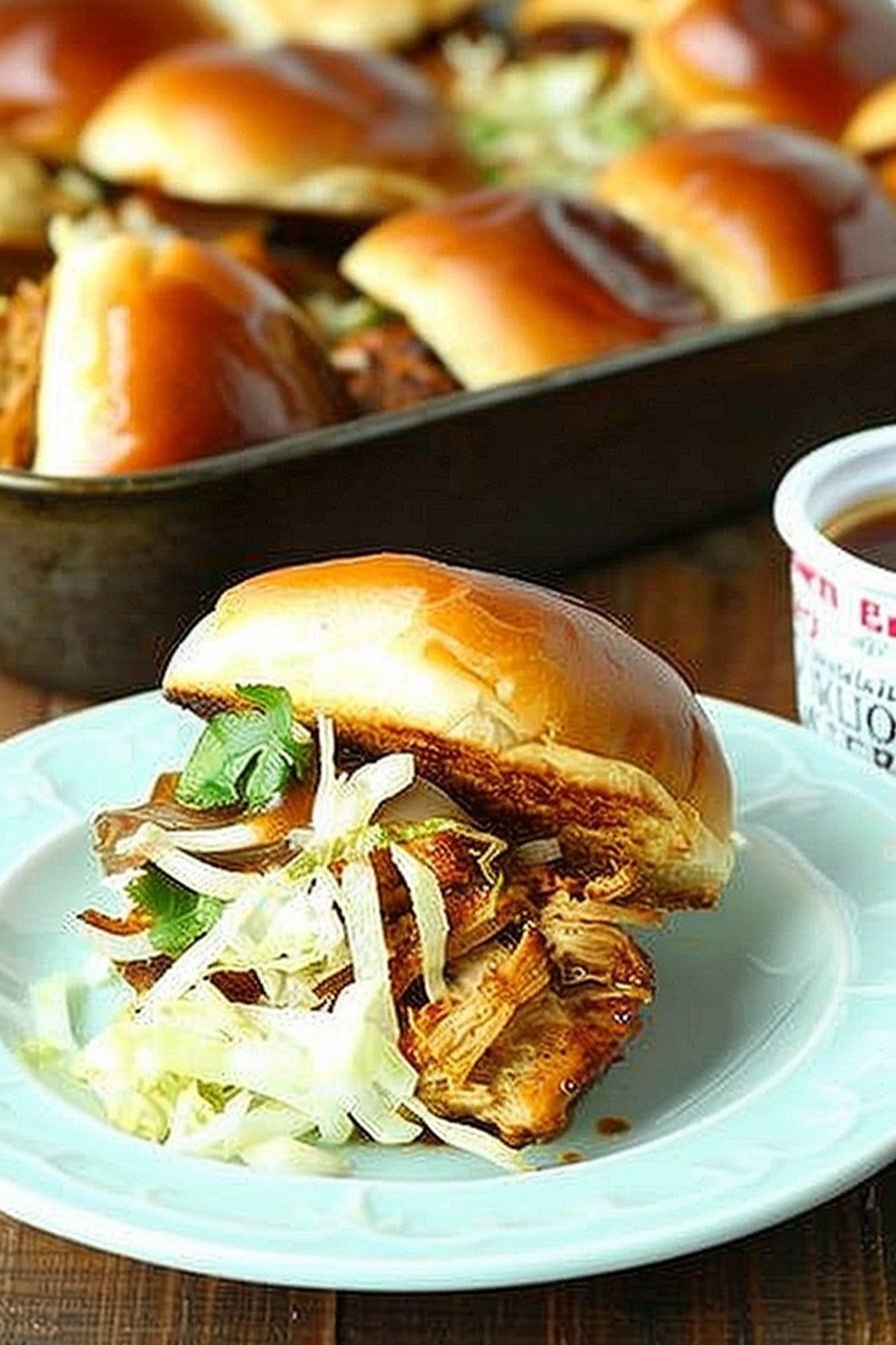Tangy Chicken Sliders: Zesty Pulled Chicken Bites