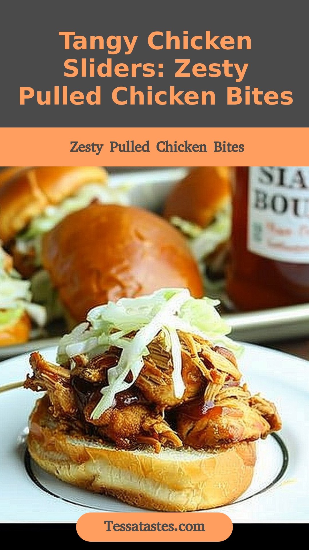 Tangy Chicken Sliders: Zesty Pulled Chicken Bites