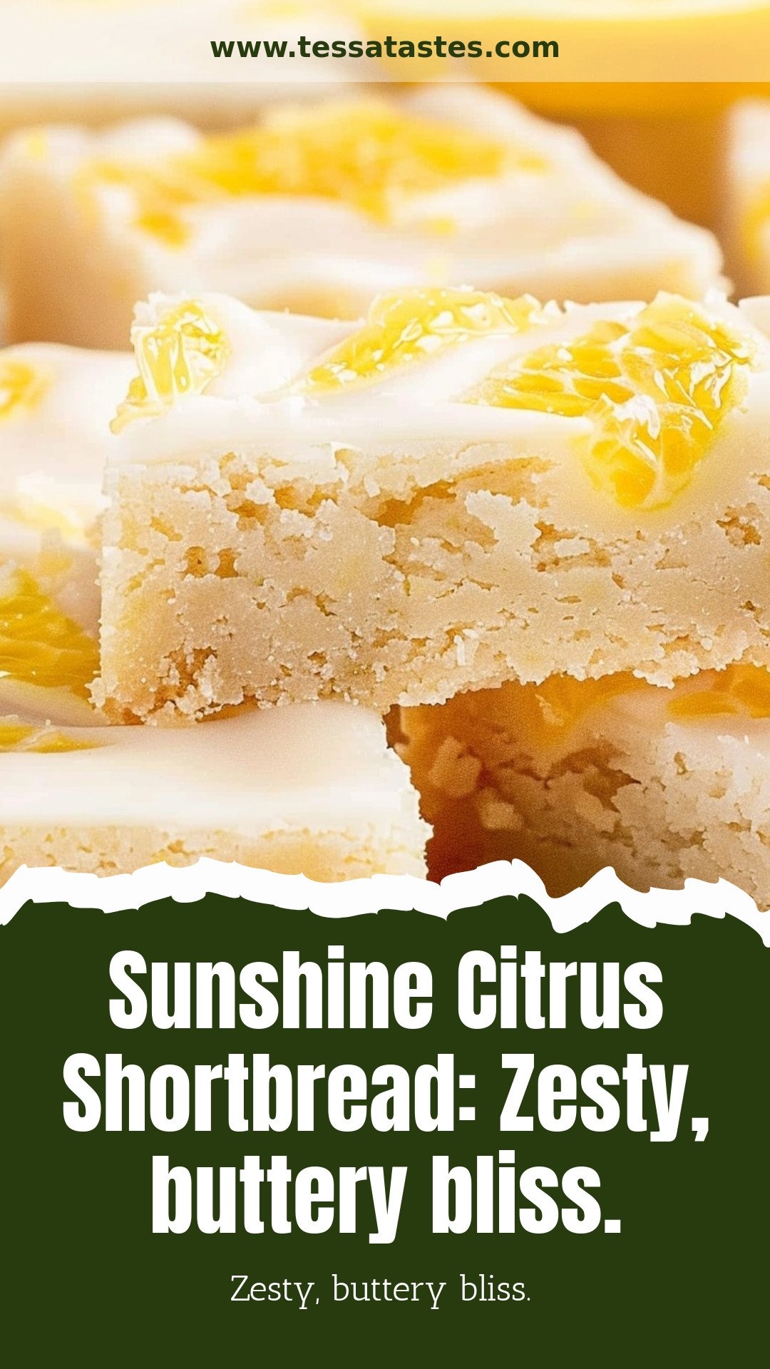 Sunshine Citrus Shortbread: Zesty, buttery bliss.