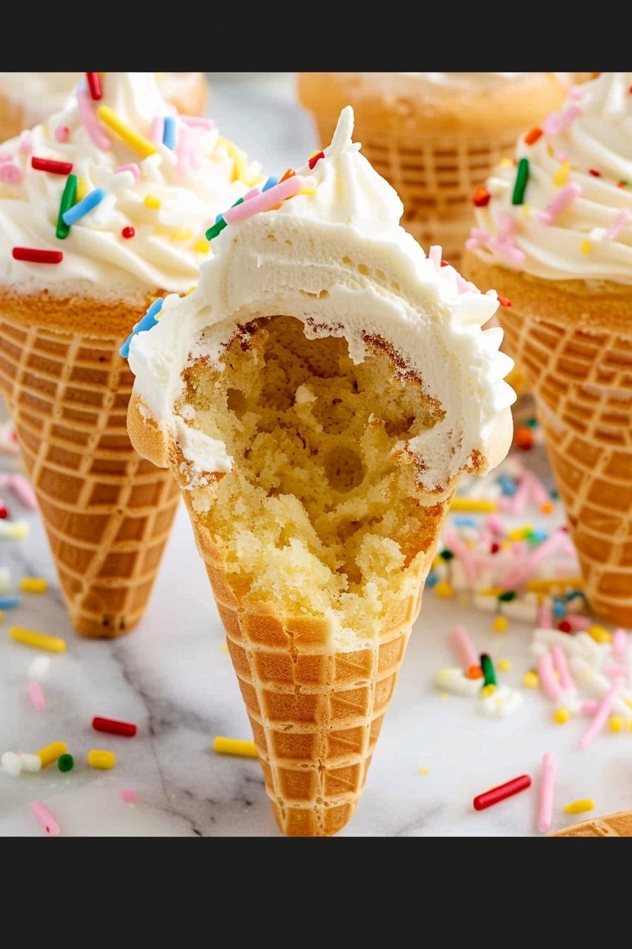 Cone-Shaped Cake Creations: Towering Frosted Delights