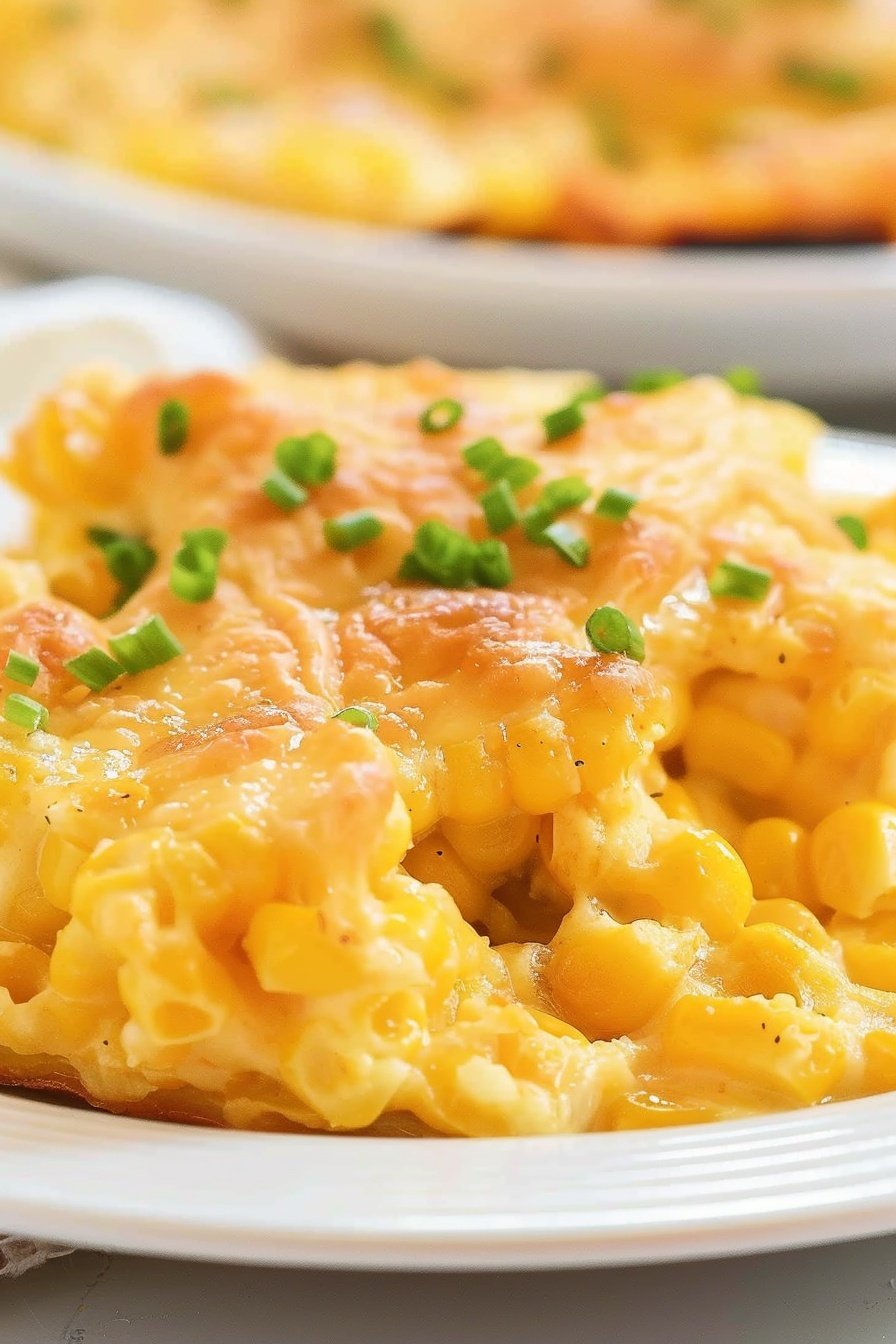Golden Sweet Corn Bake: Creamy golden bliss.