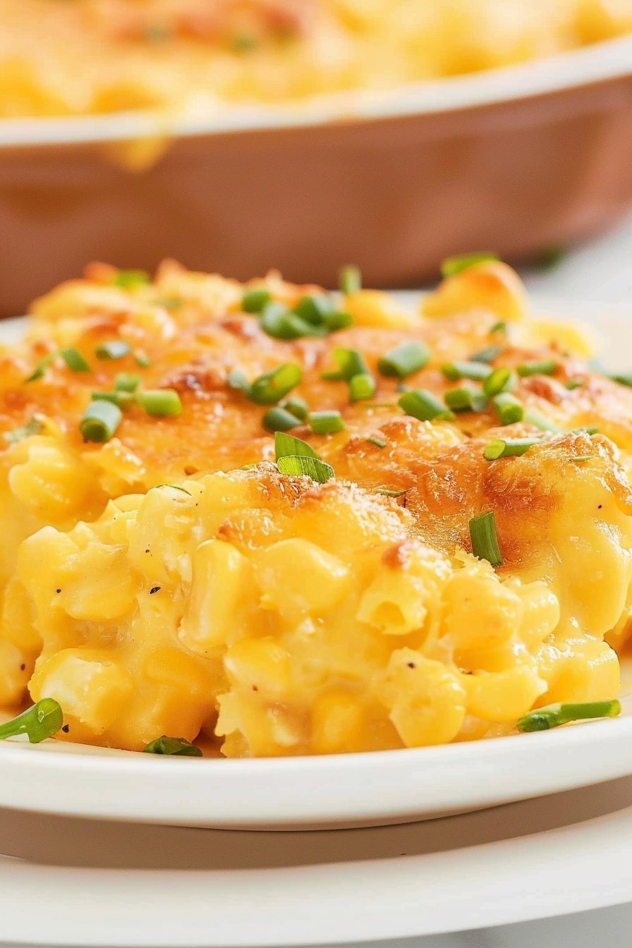 Golden Sweet Corn Bake: Creamy, golden, irresistible perfection.