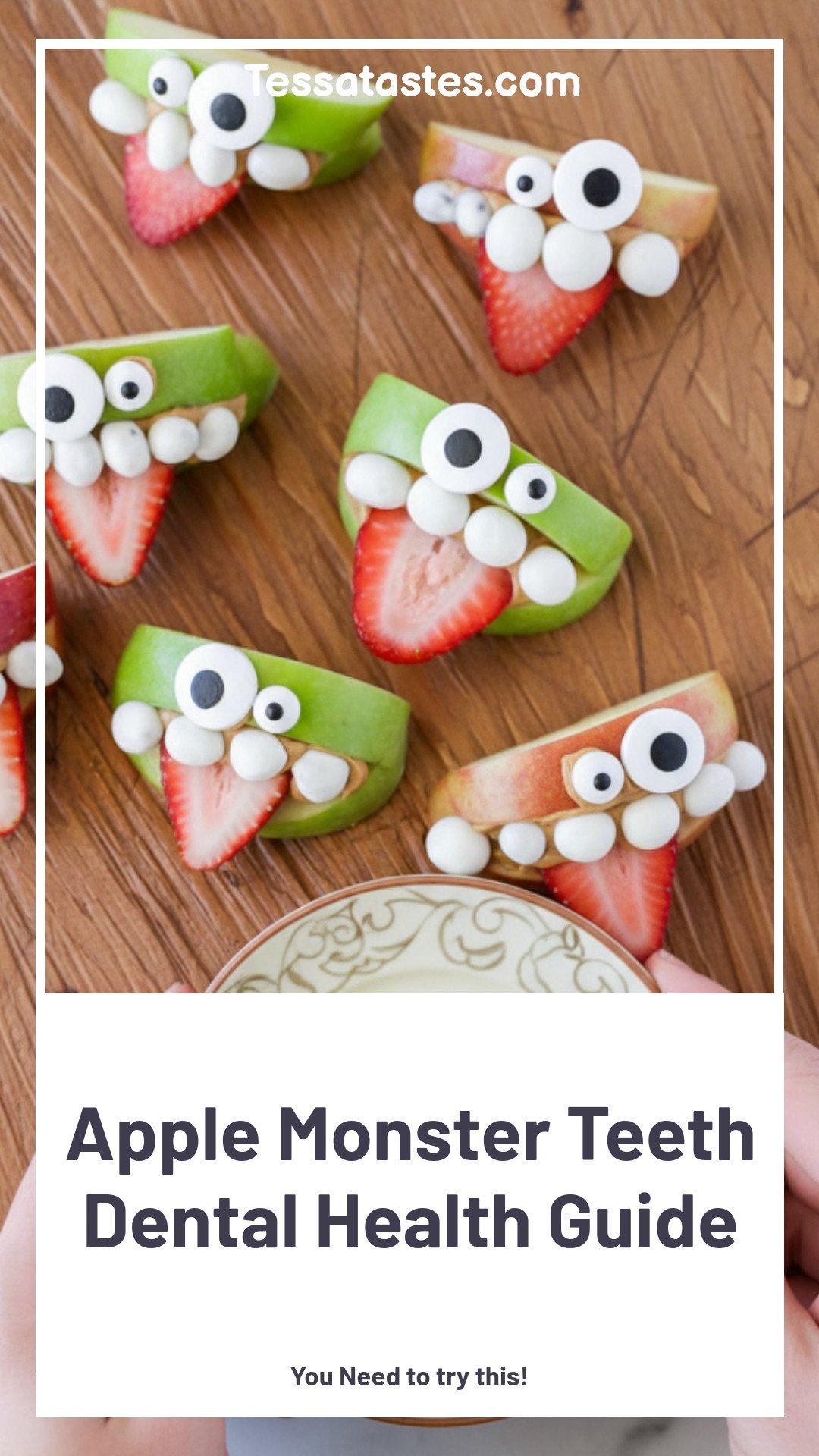 Apple Monster Teeth Dental Health Guide