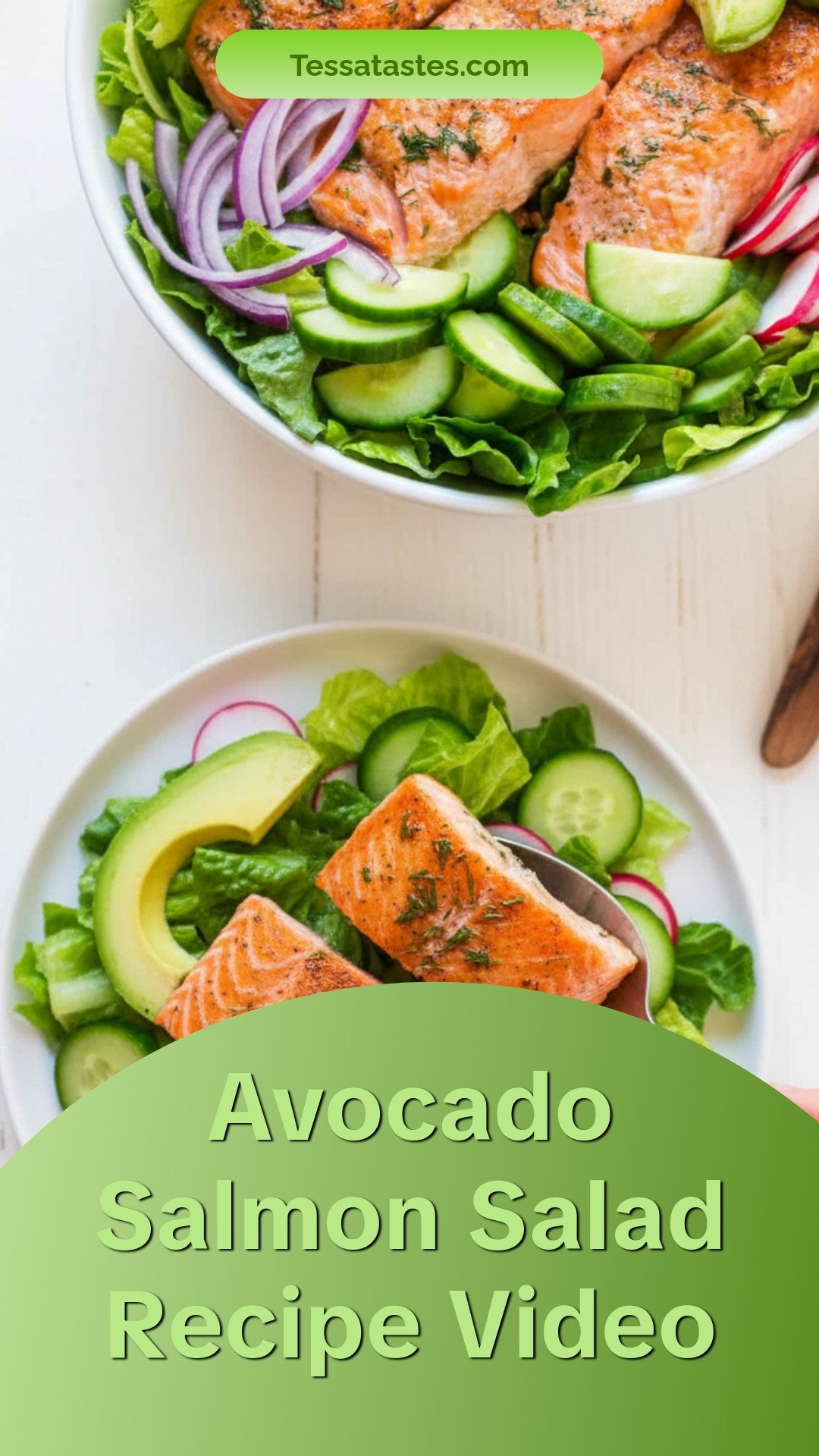 Avocado Salmon Salad Recipe Video