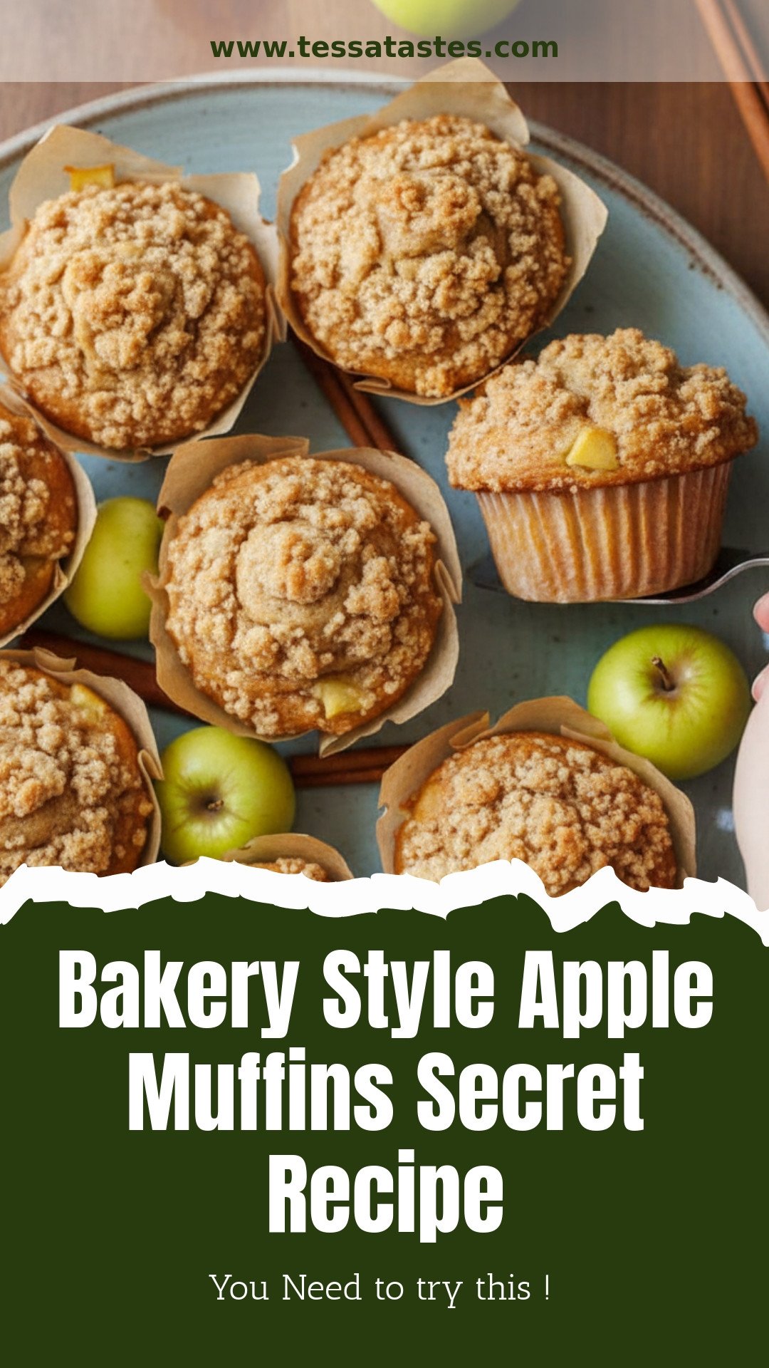 Bakery Style Apple Muffins Secret Recipe