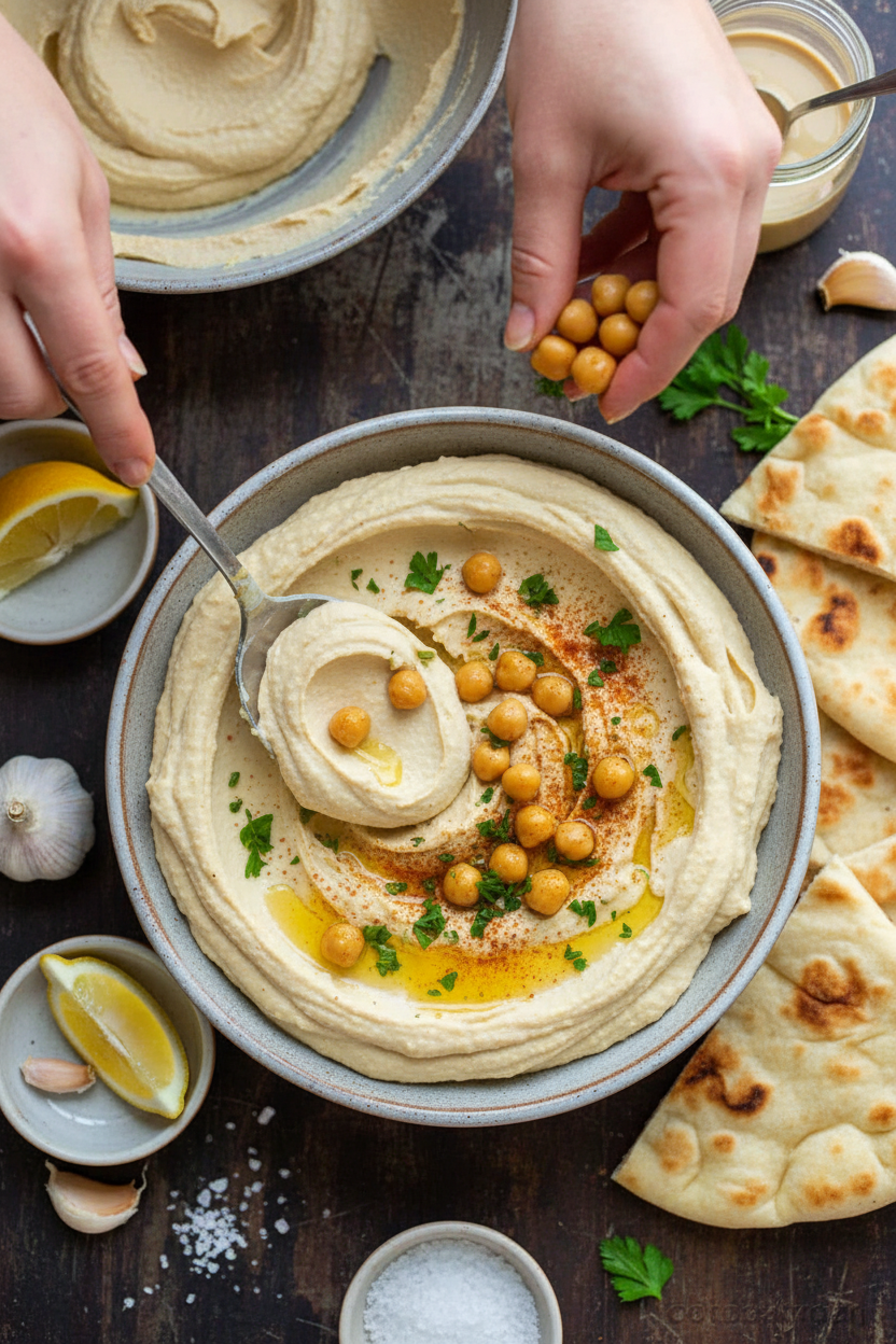 Best Hummus Recipe with Video Tutorial
