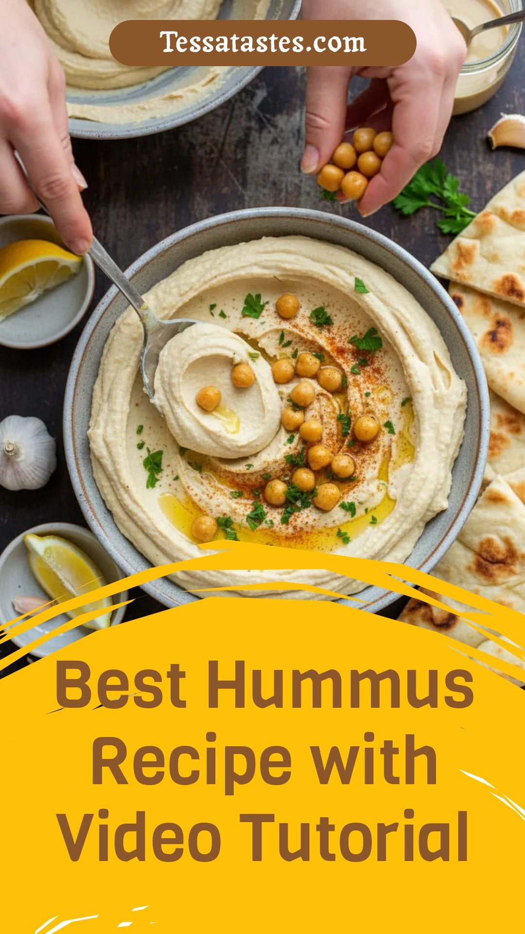 Best Hummus Recipe with Video Tutorial