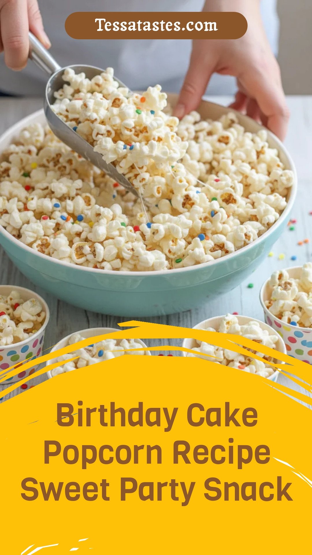 Birthday Cake Popcorn Recipe Sweet Party Snack