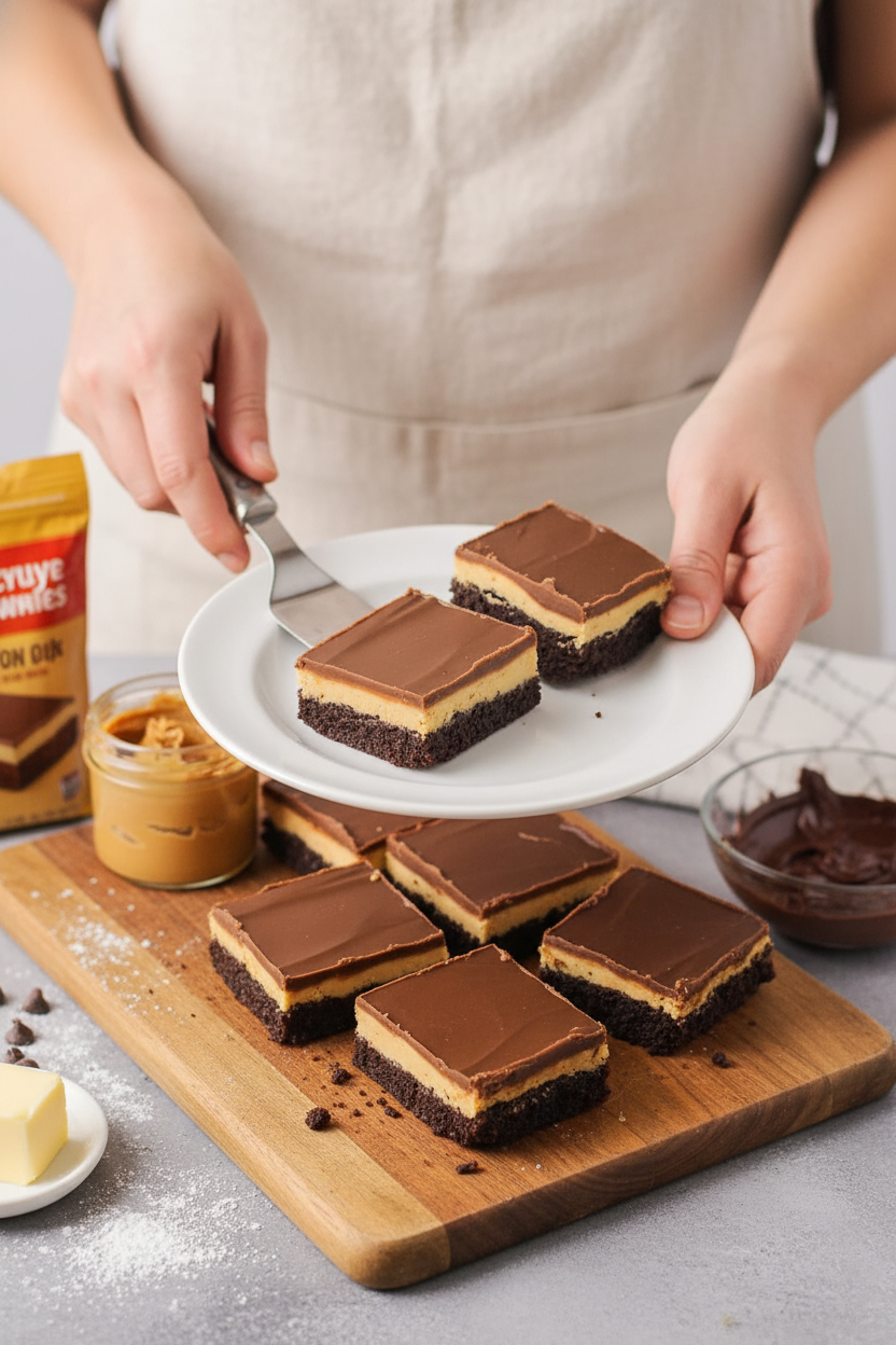 Buckeye Brownies Recipe Easy Chocolate Peanut Butter Dessert