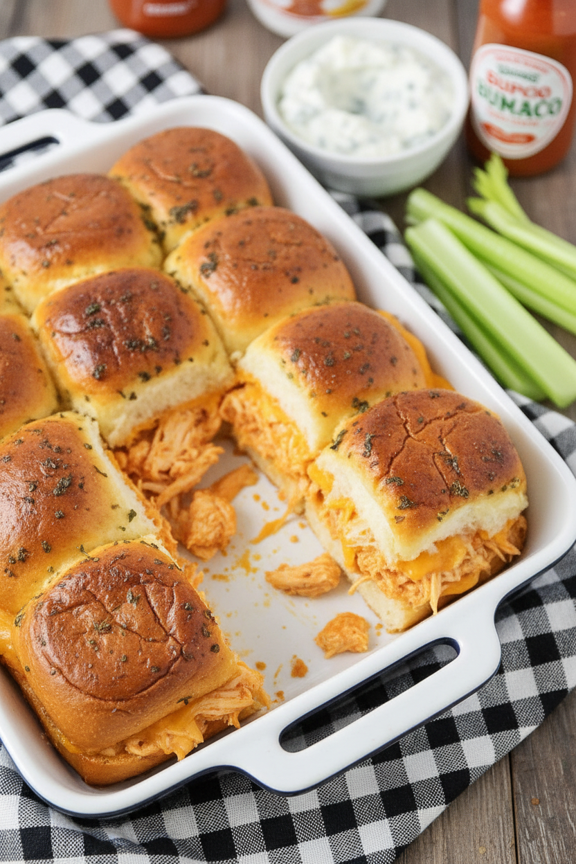 Buffalo Chicken Sliders Recipe for Game Day