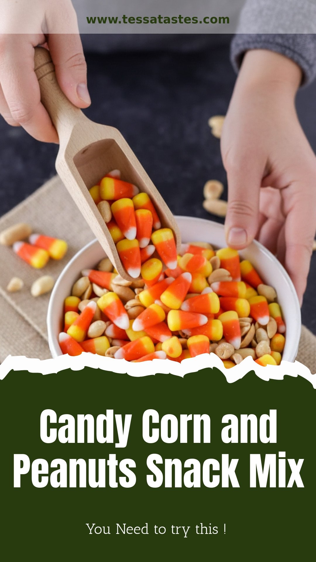 Candy Corn and Peanuts Snack Mix