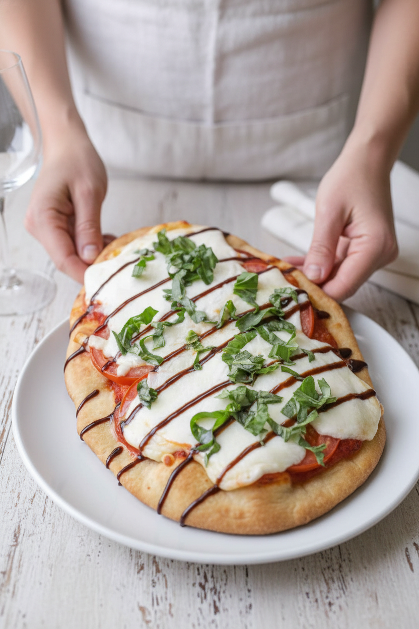 Caprese Pizza Recipe Fresh Mozzarella Basil