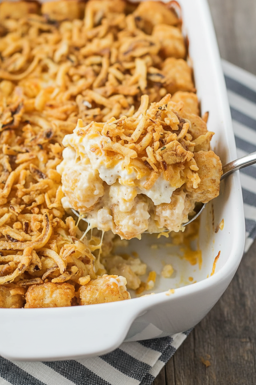 Cheesy Tater Tot Casserole Recipe
