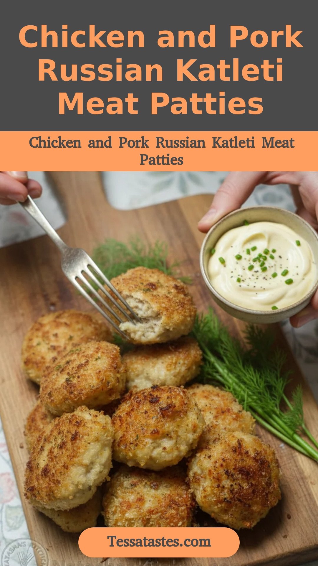 Chicken and Pork Russian Katleti Meat Patties