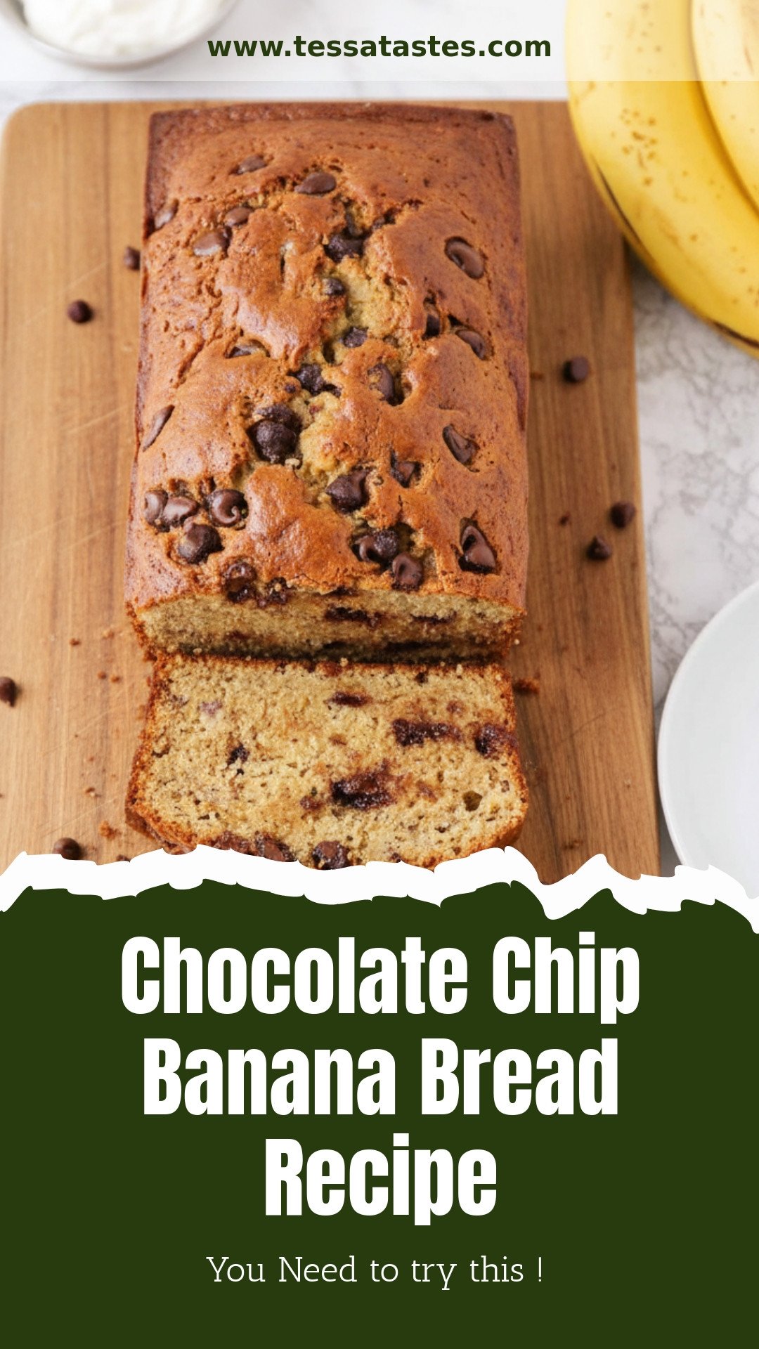 Chocolate Chip Banana Bread Recipe