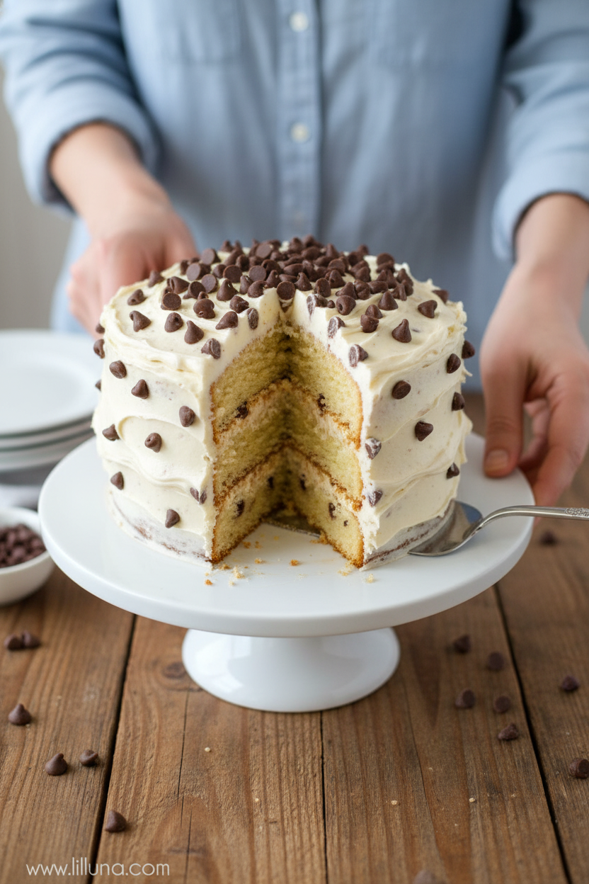 Chocolate Chip Frosting Recipe for Cakes