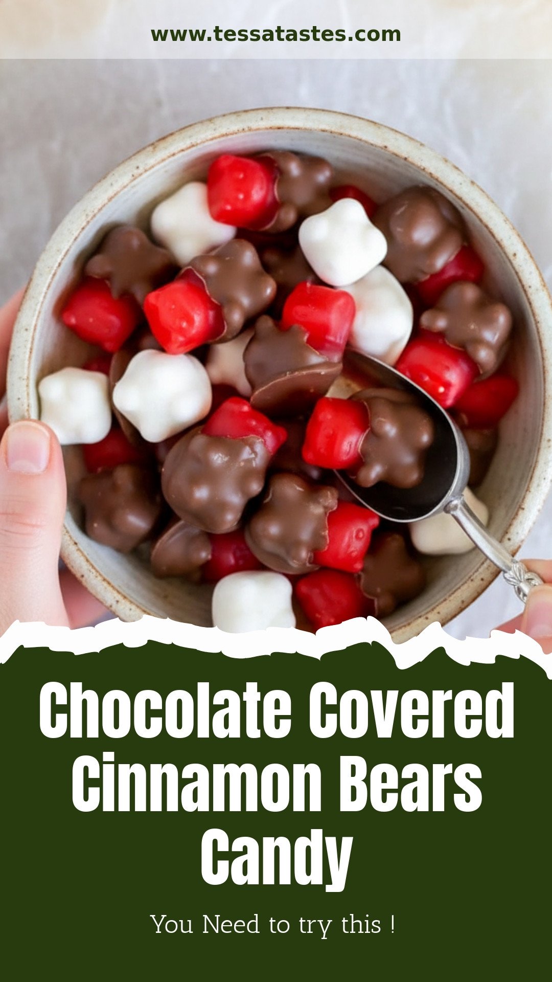 Chocolate Covered Cinnamon Bears Candy