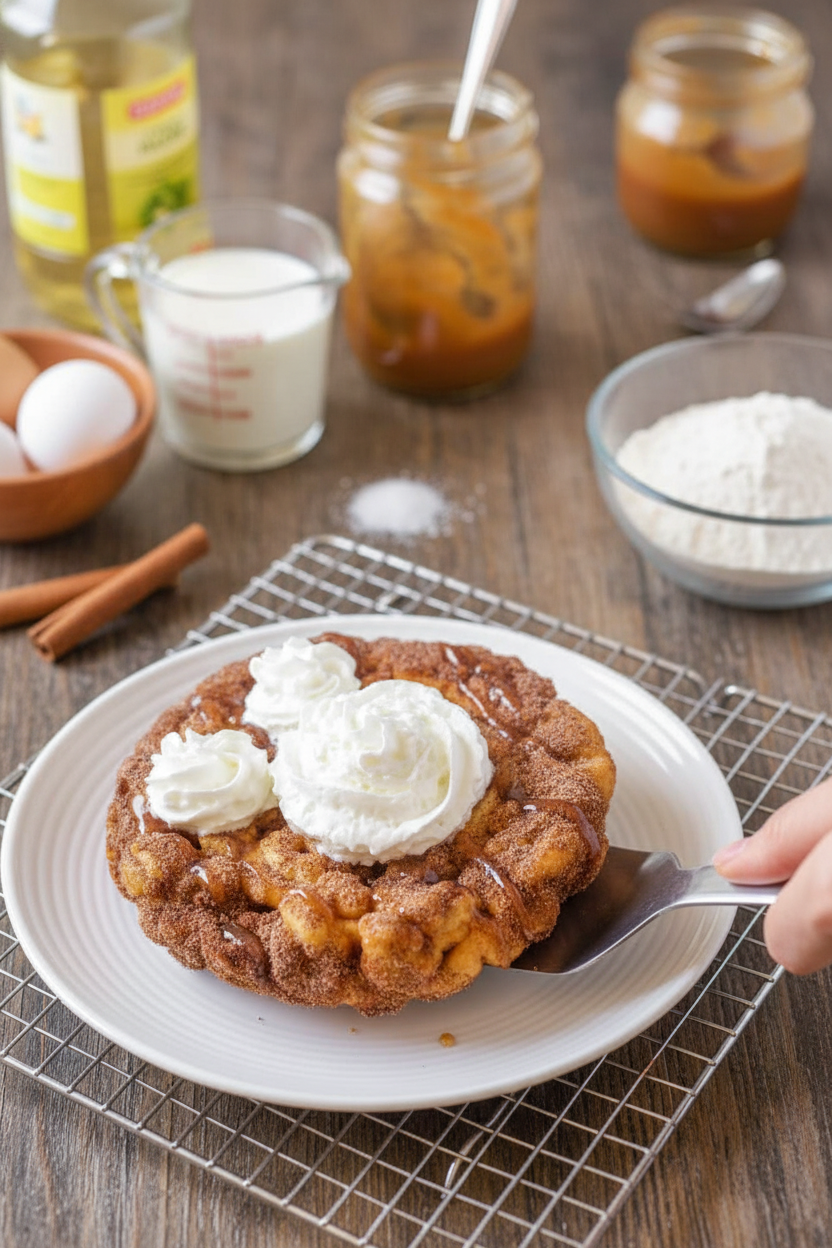 Churro Funnel Cake Recipe and Tips