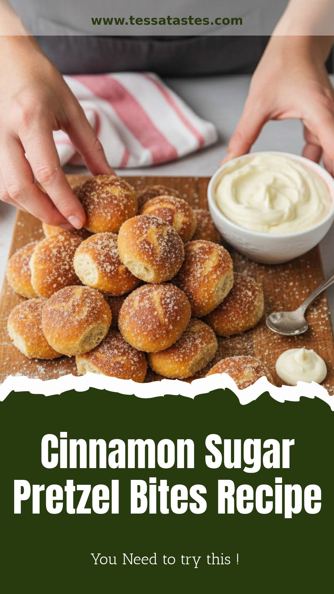Cinnamon Sugar Pretzel Bites Recipe