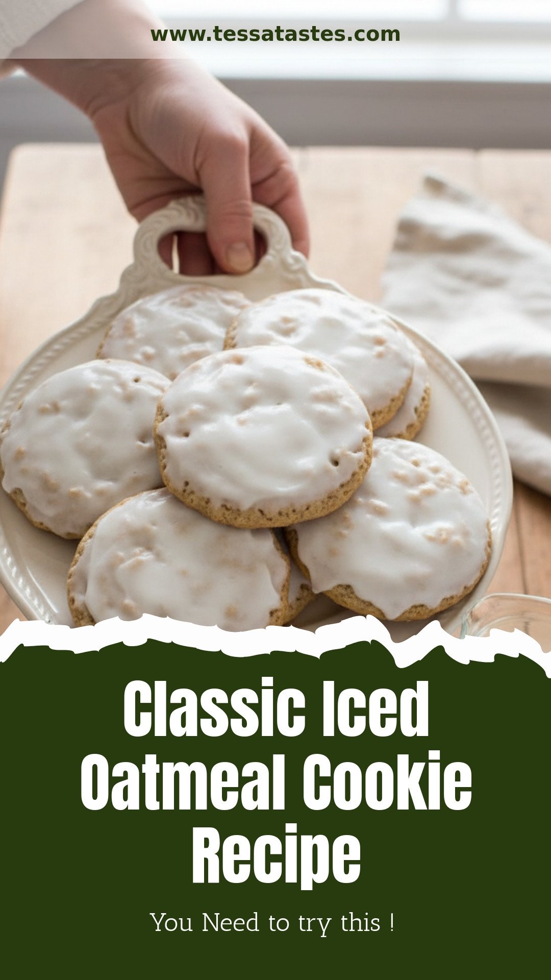 Classic Iced Oatmeal Cookie Recipe