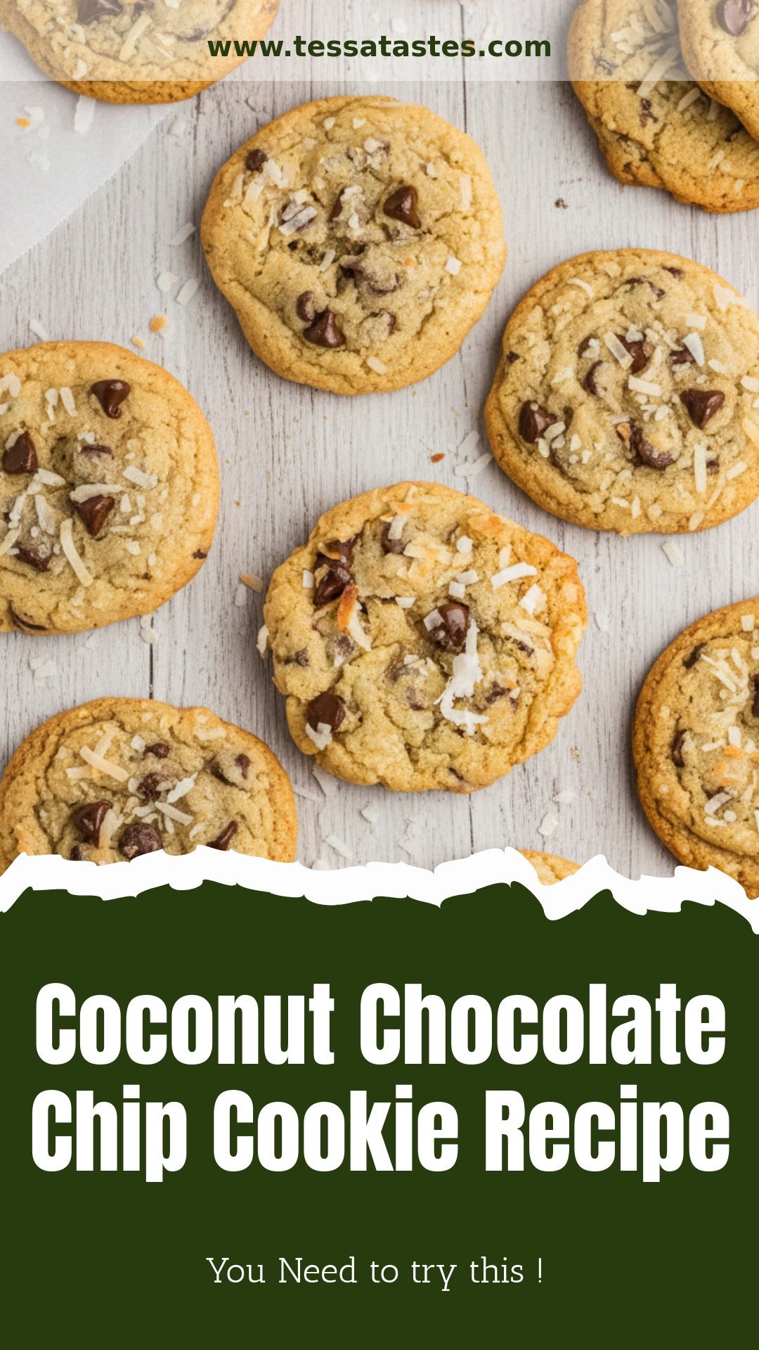 Coconut Chocolate Chip Cookie Recipe