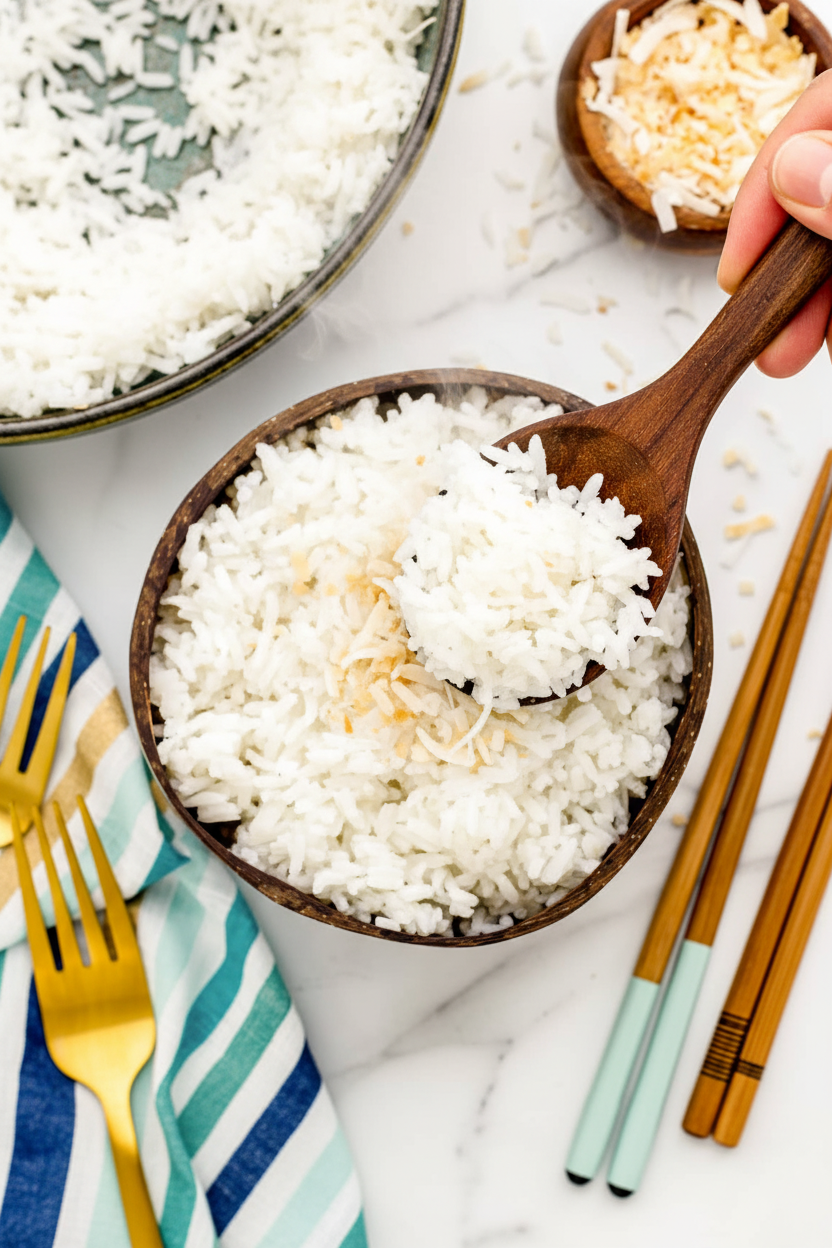 Coconut Rice Recipe Aromatic and Fluffy