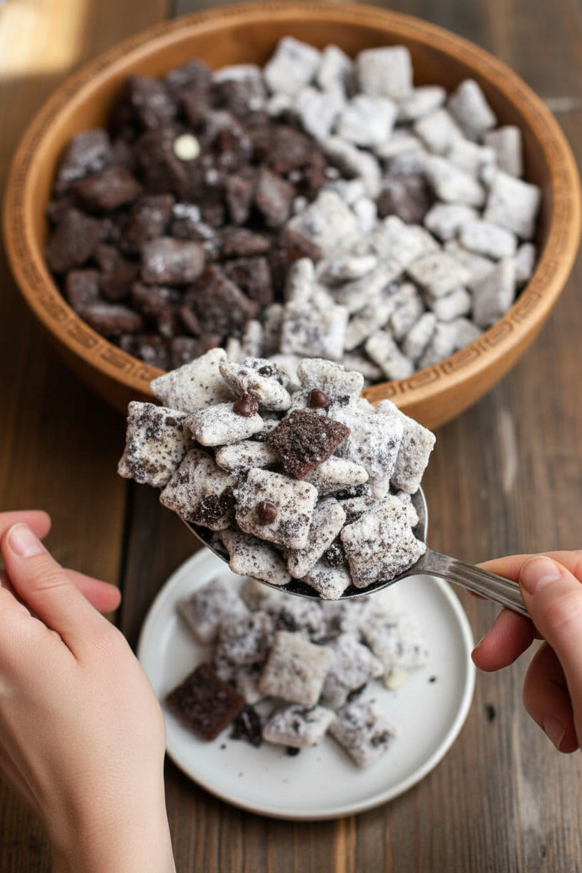 Cookies and Cream Muddy Buddies Recipe