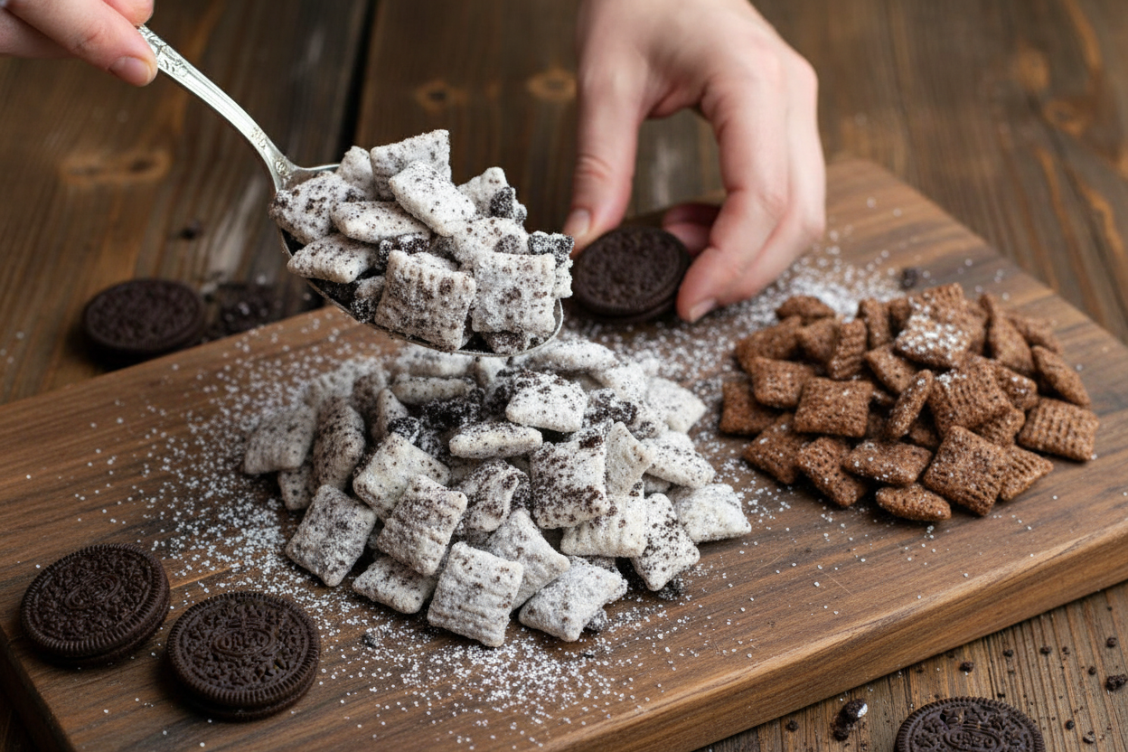 Cookies and Cream Muddy Buddies Recipe