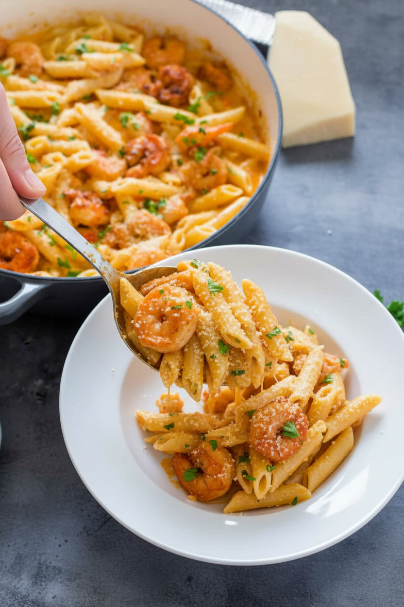 Creamy Cajun Shrimp Pasta Recipe