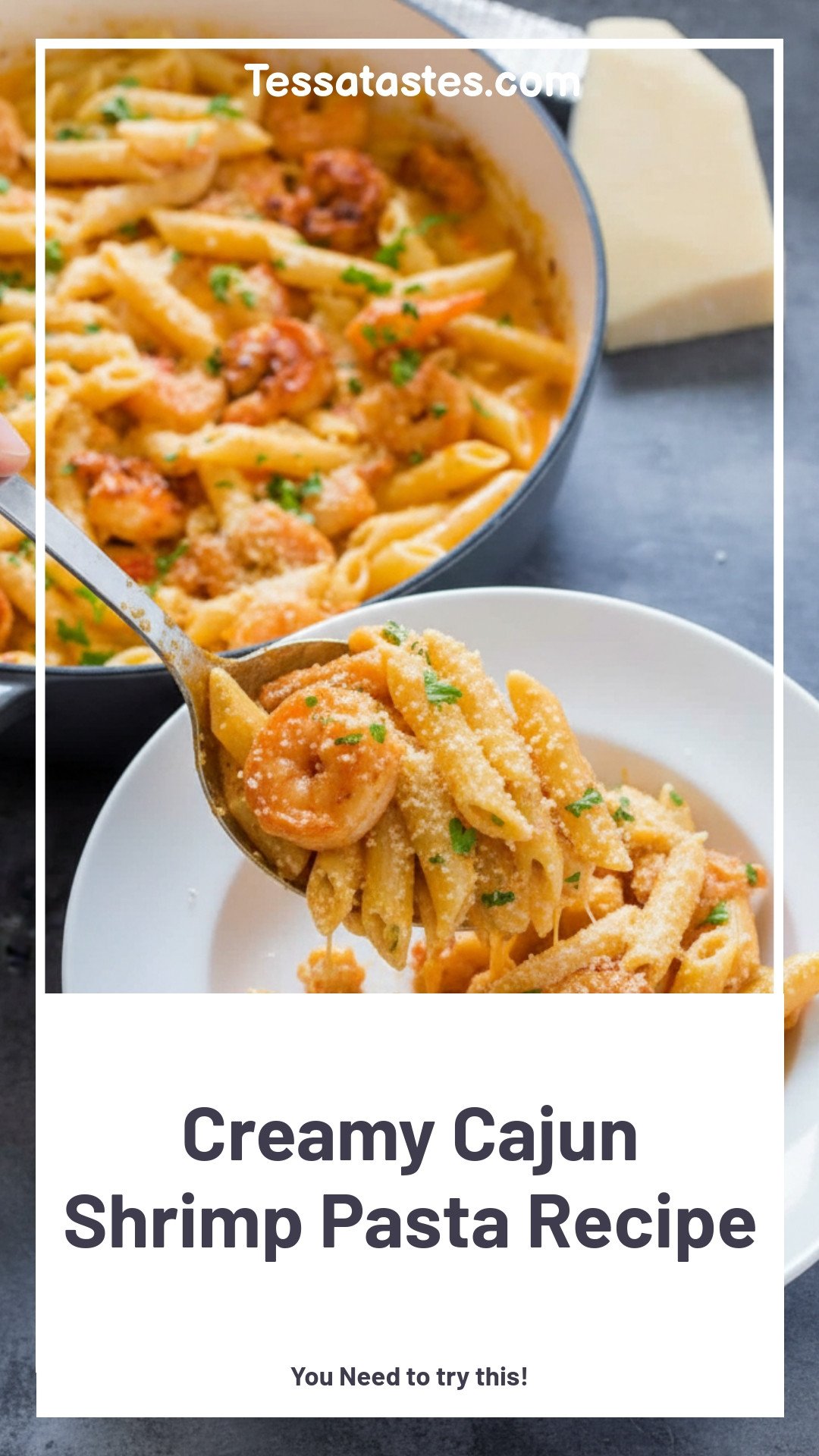 Creamy Cajun Shrimp Pasta Recipe