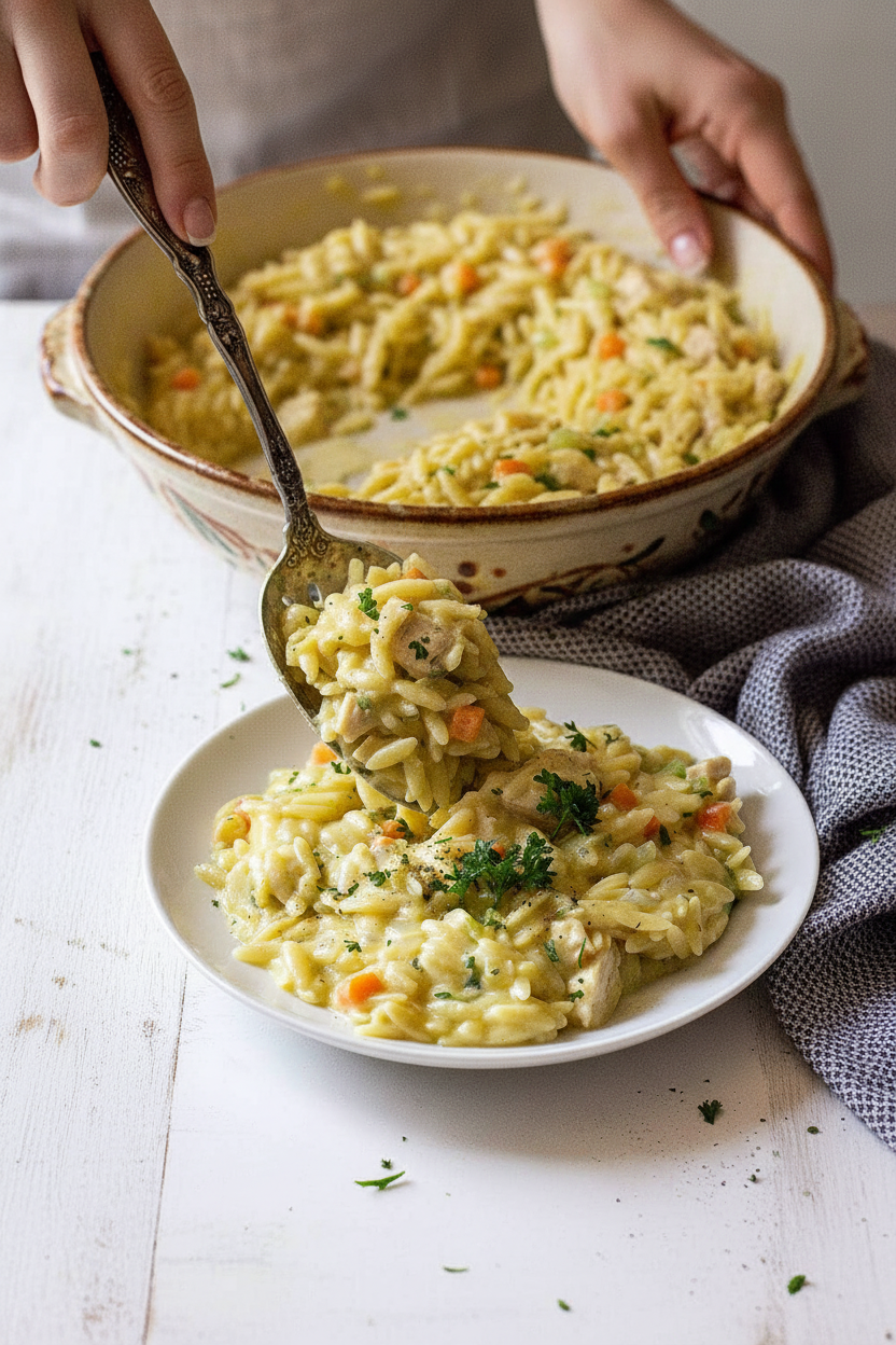 Creamy Chicken Orzo Recipe