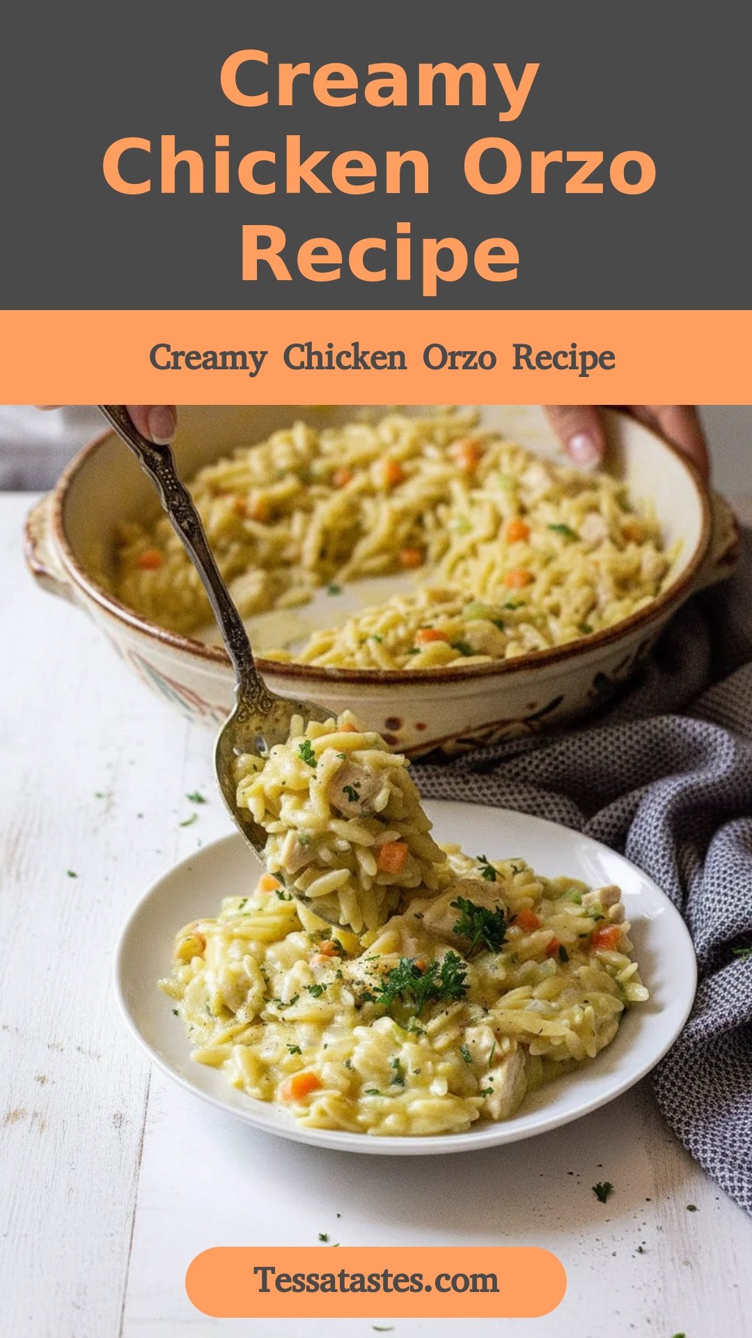 Creamy Chicken Orzo Recipe