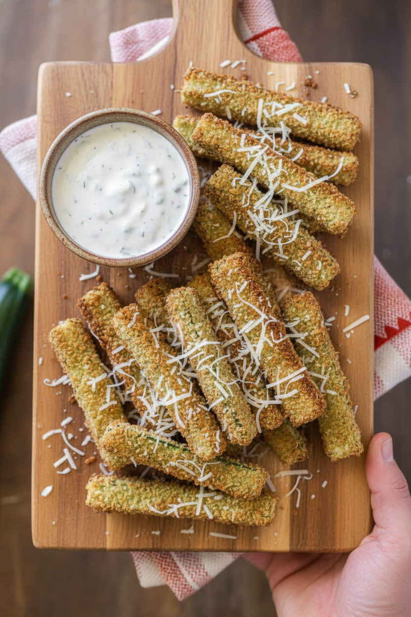 Crispy Air Fryer Zucchini Recipe