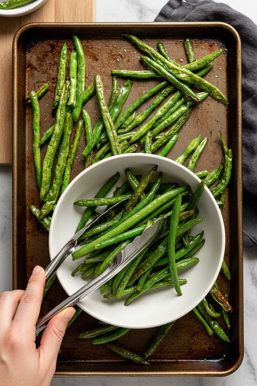 Crispy Roasted Green Beans Recipe