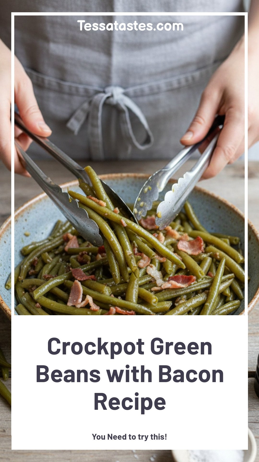 Crockpot Green Beans with Bacon Recipe