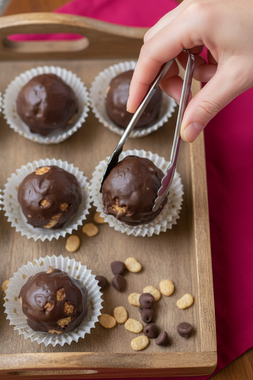 Crunchy Rice Krispies Peanut Butter Balls Recipe