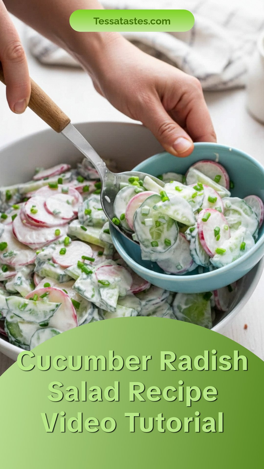 Cucumber Radish Salad Recipe Video Tutorial