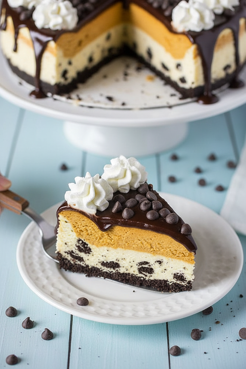 Double Layer Pumpkin Cheesecake Recipe