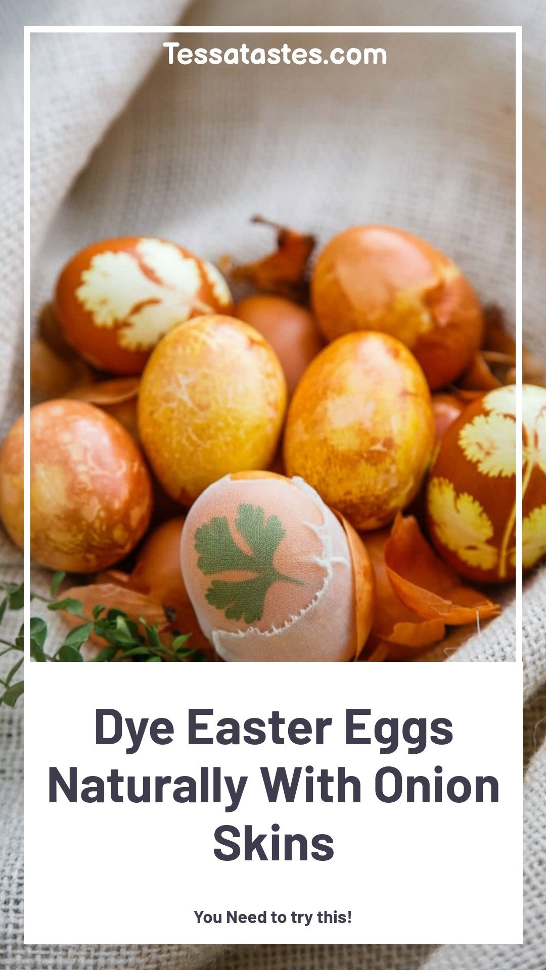 Dye Easter Eggs Naturally With Onion Skins