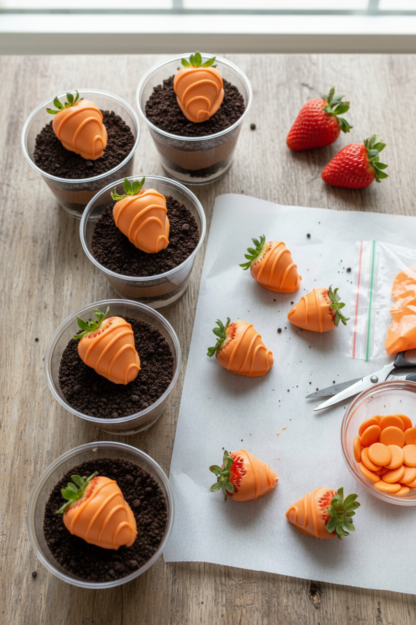 Easter Chocolate Covered Strawberries Recipe