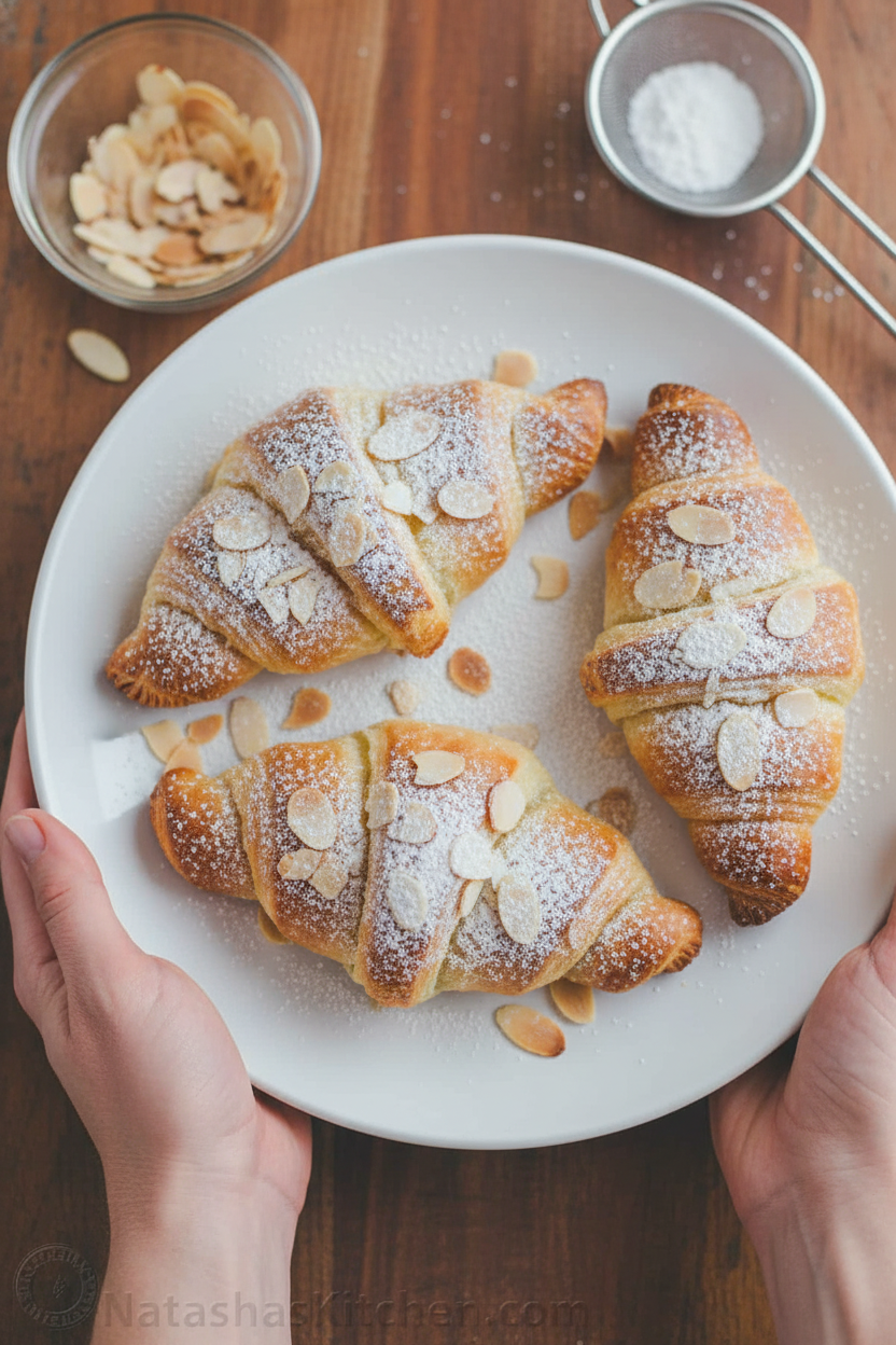 Easy Almond Croissants Recipe Video Tutorial