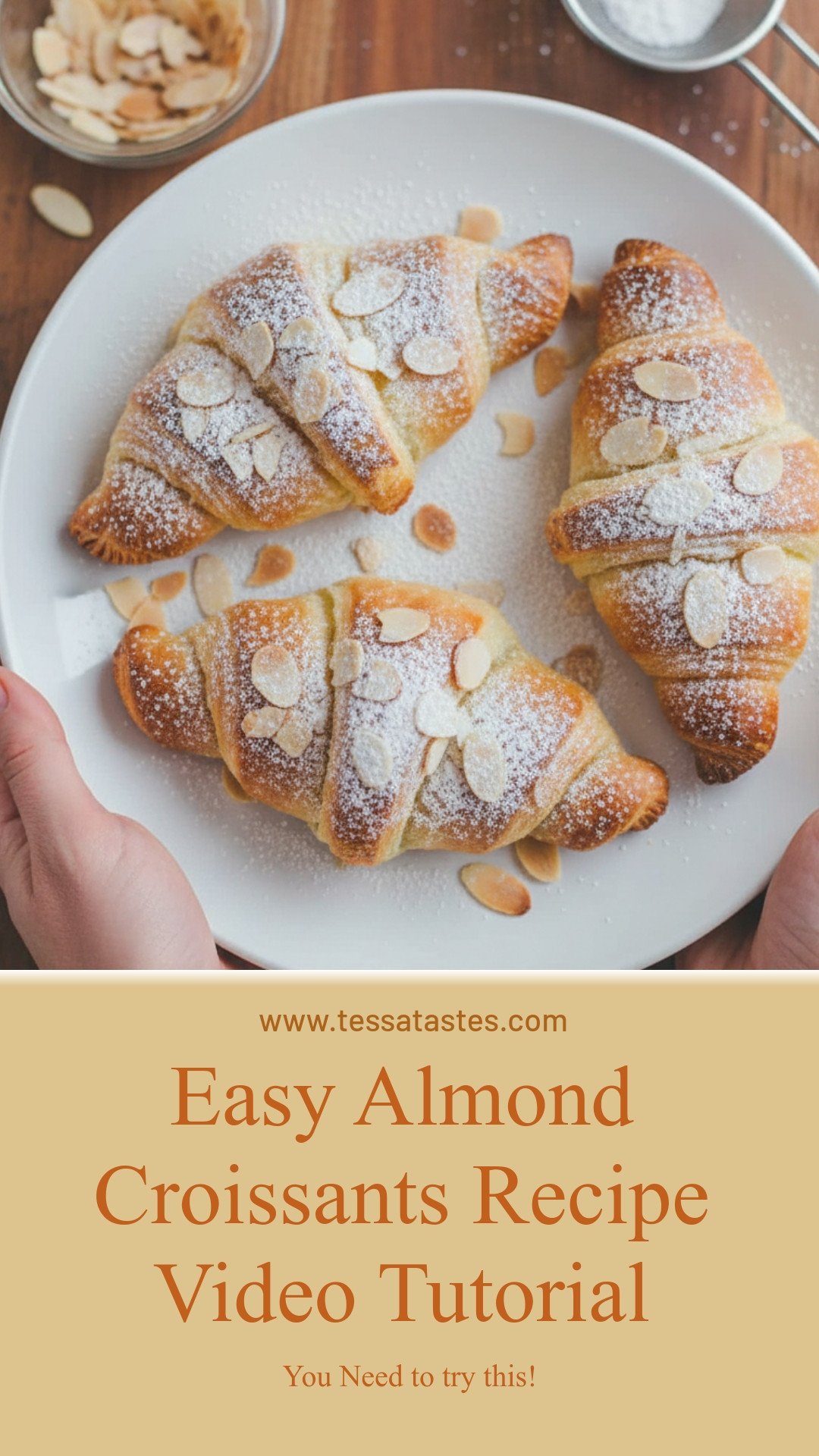 Easy Almond Croissants Recipe Video Tutorial