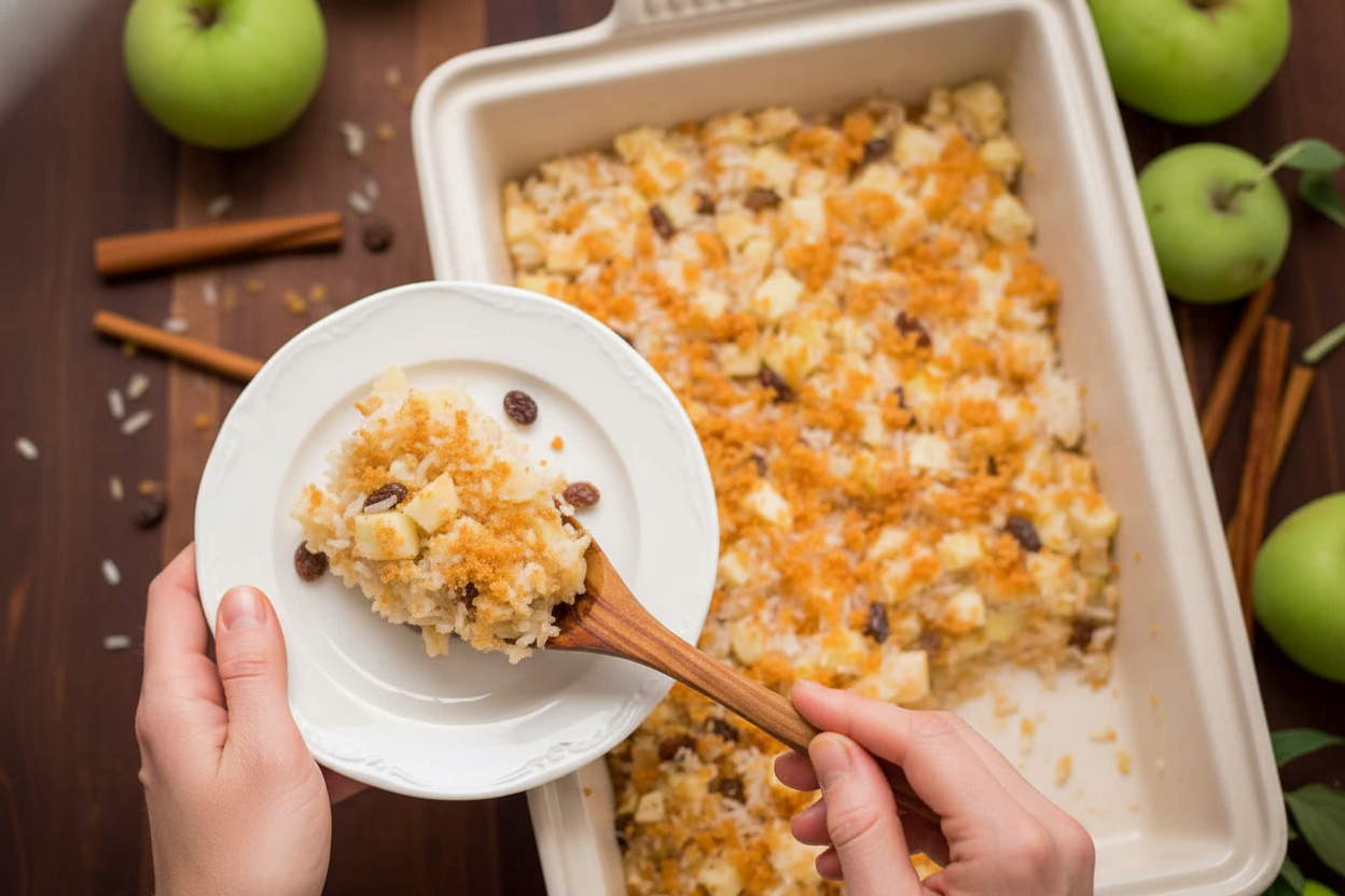 Easy Apple Rice Pudding Recipe