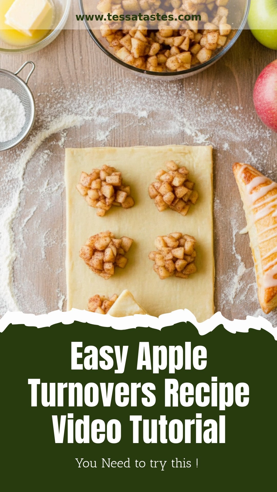 Easy Apple Turnovers Recipe Video Tutorial