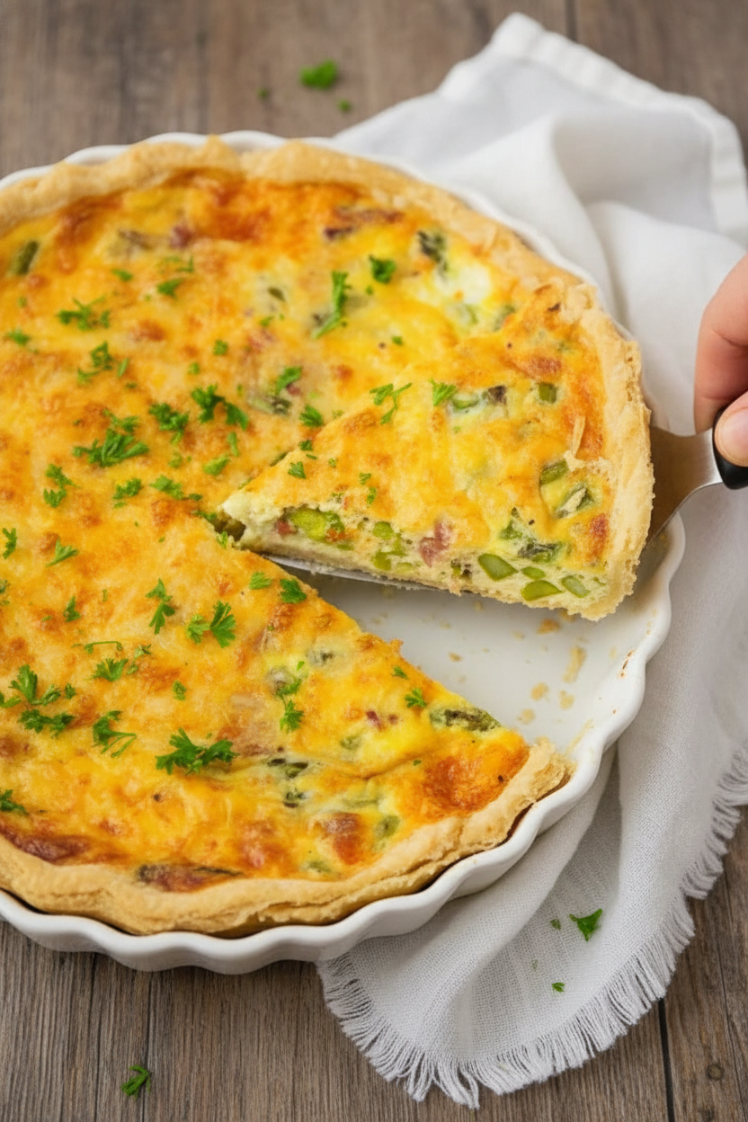 Easy Asparagus Quiche Recipe